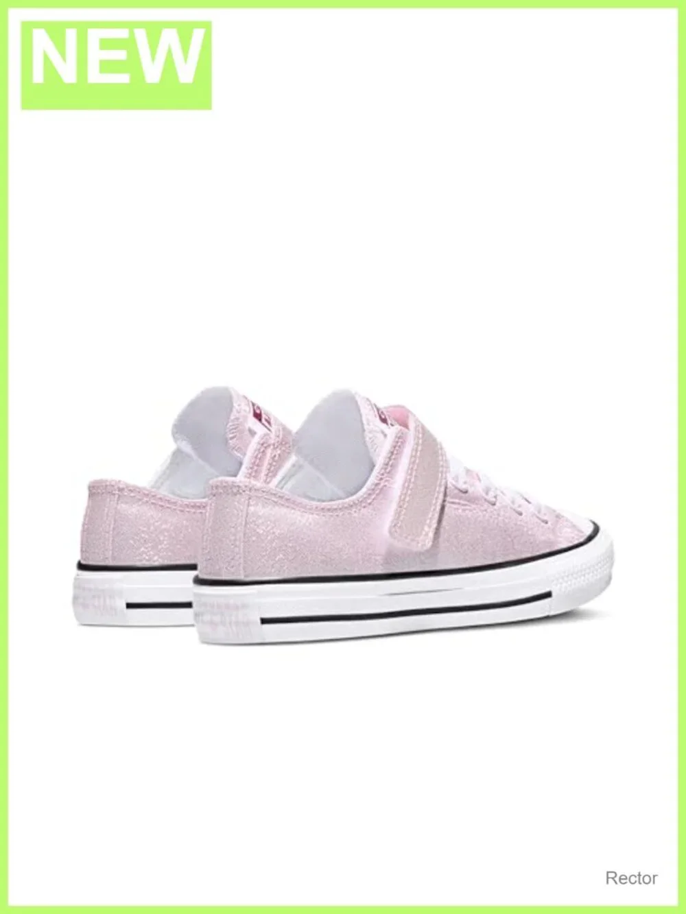 Kids Easy-On Shine Low Top Sneakers Canvas Adjustable Strap Casual